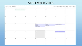 SEPTEMBER 2016
 