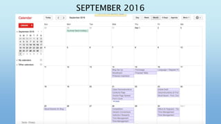 SEPTEMBER 2016
 