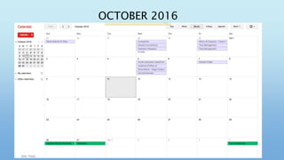 OCTOBER 2016
 