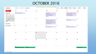 OCTOBER 2016
 