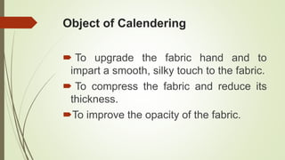 Calendering | PPTX