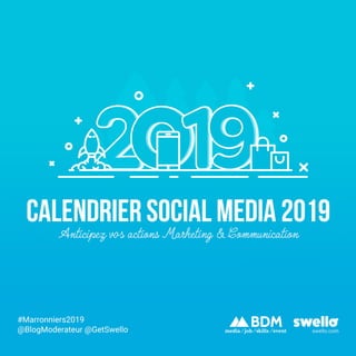 Calendrier Social Média 2019