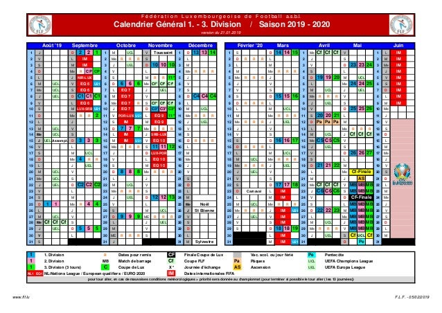 Calendrier 1 3 Division 2019 2020 V 21012019