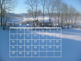 Calendrier 2008 wave