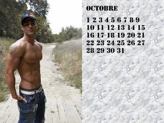 Octobre
123456789
10 11 12 13 14 15
16 17 18 19 20 21
22 23 24 25 26 27
28 29 30 31
 