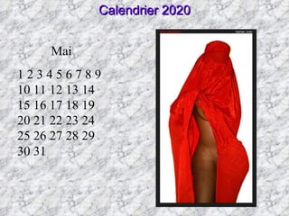 Mai 1 2 3 4 5 6 7 8 9 10 11 12 13 14 15 16 17 18 19 20 21 22 23 24 25 26 27 28 29 30 31 Calendrier 2020 