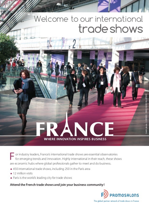 International trade fairs & exhibitions in France (Calendar 20142015)