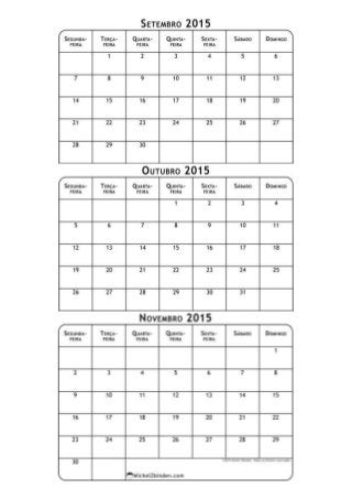 Calendário Escolar 2015/2016 