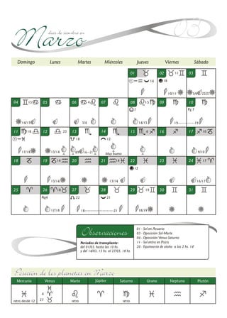 Calendário biodinâmico 2012