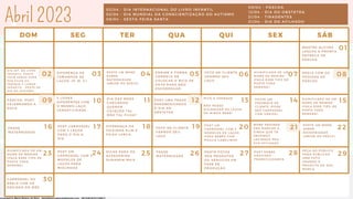 01
02
SEG TER QUA QUI SEX SÁB
DOM
Abril 2023
03 04 05 06 07 08
09 10 11 12 13 14 15
16 17 18 19 20 21 22
23 24 26 27 28 29
30
25
02/04 - DIA INTERNACIONAL DO LIVRO INFANTIL
02/04 - DIA MUNDIAL DA CONSCIENTIZAÇÃO DO AUTISMO
08/04 - SEXTA-FEIRA SANTA
09/04 - PÁSCOA
12/04 - DIA DO OBSTETRA
21/04 - TIRADENTES
21/04 - DIA DO AFILHADO
DIA INT. DO LIVRO
INFANTIL: POSTE
VOCÊ LENDO PARA
SUA FILHA OU
INDIQUE 3 LIVROS
INFANTIS - POSTE DE
DIA DO AUTISMO
P O S T U M A F R A S E
P A R A B E N I Z A N D O
O D I A D O
O B S T E T R A
R E E L S C O M O S
P E D I D O S D E
P Á S C O A
P Á S C O A : P O S T
C E L E B R A N D O A
D A T A
M O S T R E A L G U N S
L A S Ç O S A P R O N T A
E N T R E G A D E
P Á S C O A
D I F E R E N Ç A D A
F A I X I N H A S L I M E
F A I X A L A R G A .
D I A D A S M Ã E S
C H E G A N D O :
Q U E R E M
C O L E Ç Ã O T A L
M Ã E T A L F I L H A ?
D I F E R E N Ç A D E
T A M A N H O S D E
L A Ç O S , ( P , M , G )
3 L O O K S
D I F E R E N T E S C O M
O M E S M O L A Ç O .
V E R S A T I L I D A D E .
E N S I N E A F O R M A
C O R R E T A D E
C O L O C A R O B I C O D E
P A T O P A R A N Ã O
E S C O R R E G A R .
P O S T U M
C A R R O S S E L C O M 5
M O D E L O S D E
L A Ç O S P A R A
M O C I N H A S
POST UM
CARROSSEL COM 5
MODELOS DE LAÇOS
PARA BEBÊS COM
POUCO CABELINHO
P O S T C A R R O S S E L
C O M 3 L A Ç O S
P A R A O D I A A
D I A .
MITO E VERDADE
NÃO POSSO
HIGIENIZAR OS LAÇOS
DA MINHA BEBÊ?
MEME PEDINDO
PRA MARCAR A
DINDA QUE TÁ
DEVENDO
LACINHOS PRA
SUA AFILHADA
F R A S E
M A T E R N I D A D E
F R A S E
M A T E R N I D A D E
F O T O D E C L I E N T E
U S A N D O S E U
L A Ç O
F O T O D E C L I E N T E
U S A N D O S E U
L A Ç O
POSTE UM
FEEDBACK DE
CLIENTE (PODE
SER CARROSSEL
COM VÁRIOS)
SIGNIFICADO DE UM
NOME DE MENINA
(FAÇA ESSE TIPO DE
POSTS TODA
SEMANA)
SIGNIFICADO DE UM
NOME DE MENINA
(FAÇA ESSE TIPO DE
POSTS TODA
SEMANA)
SIGNIFICADO DE UM
NOME DE MENINA
(FAÇA ESSE TIPO DE
POSTS TODA
SEMANA)
POST SOBRE
GRAVIDEZ -
FRASE/CUIDADOS
POSTE UM MEME
SOBRE
MATERNIDADE
(ABUSE DO REELS)
POSTE UM MEME
SOBRE
MATERNIDADE
(ABUSE DO REELS)
D I C A S P A R A O S
A C E S S Ó R I O S
D U R A R E M M A I S
P O S T E F O T O S
D O S P R O D U T O S
O U S E R V I Ç O S E M
F A S E D E
P R O D U Ç Ã O
PEÇA AO PÚBLICO
PARA PUBLICAR
UMA FOTO
USANDO O
PRODUTO DA SUA
MARCA.
C A R R O S S E L O U
R E E L S C O M O S
P E D I D O S D O M Ê S
Licensed to Maria Rejane da Silva - daniellessrodrigues@gmail.com - HP154616727729617
 