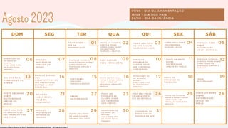 01 02
SEG TER QUA QUI SEX SÁB
DOM
Agosto 2023
03 04 05
06 07 08 09 10 11 12
13 14 15 16 17 18 19
20 21 22 23 24 26
27 28 29 30
25
31
01/08 - DIA DA AMAMENTAÇÃO
13/08 - DIA DOS PAIS
24/08 - DIA DA INFÂNCIA
ESCOLHA APENAS
UMA
CARACTERÍSTICA DO
SEU PRODUTO OU
SERVIÇO E FALE
SOBRE ELA.
POSTE UM
FEEDBACK DE
CLIENTE (PODE
SER CARROSSEL
COM VÁRIOS)
POSTE UMA FOTO
DE UMA CLIENTE
USANDO SEU LAÇO
POSTE UMA FOTO
DE UMA CLIENTE
USANDO SEU LAÇO
POSTE UM
FEEDBACK DE
CLIENTE (PODE
SER CARROSSEL
COM VÁRIOS)
CARROSSEL OU
REELS COM OS
PEDIDOS DO MÊS
POSTE UM TUTORIAL
PASSO A PASSO
SOBRE COMO FAZER
UM PENTEADO
SIMPLES E PRÁTICO.
POSTE UM TUTORIAL
PASSO A PASSO SOBRE
COMO FAZER UM
PENTEADO SIMPLES E
PRÁTICO.
POSTE UM TUTORIAL
PASSO A PASSO SOBRE
COMO FAZER UM
PENTEADO SIMPLES E
PRÁTICO.
POSTE UM TUTORIAL
PASSO A PASSO SOBRE
COMO FAZER UM
PENTEADO SIMPLES E
PRÁTICO.
POSTE UM MEME
SOBRE
MATERNIDADE
(ABUSE DO REELS)
POSTE UM MEME
SOBRE
MATERNIDADE
(ABUSE DO REELS)
D I C A S D E
L A Ç O S D E R N
( F A L E D O
C O N F O R T O )
D I A D O S P A I S :
P A R A B E N I Z E O S
P A P A I S
FRASE SOBRE O
DIA DA
AMAMENTAÇÃO
POST UMA FRASE
CELEBRANDO O
DIA DA INFÂNCIA
REELS DO
PROCESSO DE
PRODUÇÃO
POST SOBRE
GRAVIDEZ -
FRASE/CUIDADOS
FRASE
MATERNIDADE
F R A S E
M A T E R N I D A D E
P O S T E U M M E M E
S O B R E
M A T E R N I D A D E
( A B U S E D O
R E E L S )
P O S T E U M M E M E
S O B R E
M A T E R N I D A D E
( A B U S E D O
R E E L S )
POSTE UM TUTORIAL
PASSO A PASSO SOBRE
COMO FAZER UM
PENTEADO SIMPLES E
PRÁTICO.
REELS DO
PROCESSO DE
EMBALAR UM
PEDIDO
REELS DO
PROCESSO DE
SEPARAR OS
PEDIDOS
POSTE UMA FOTO
DO AMBIENTE DO
SEU TRABALHO COM
UMA FRASE
COMO VOCÊ PODE
ENCOMENDAR
NOSSOS LAÇOS?
P O S T C U P O N S
P A R A P R O M O Ç Õ E S .
SIGNIFICADO DE
UM NOME DE
MENINA
(FAÇA ESSE TIPO
DE POSTS TODA
SEMANA)
SIGNIFICADO DE
UM NOME DE
MENINA
(FAÇA ESSE TIPO
DE POSTS TODA
SEMANA)
SIGNIFICADO DE
UM NOME DE
MENINA
(FAÇA ESSE TIPO
DE POSTS TODA
SEMANA)
Licensed to Maria Rejane da Silva - daniellessrodrigues@gmail.com - HP154616727729617
 