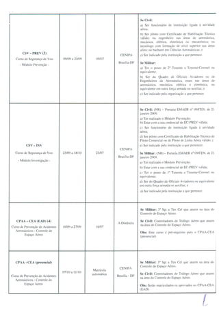 Calendário anual de eventos para 2013