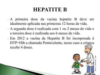 Calendário de vacinas. apresentaçãopptx