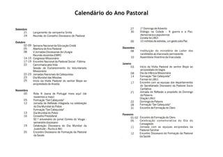 Calendário do Ano Pastoral
 