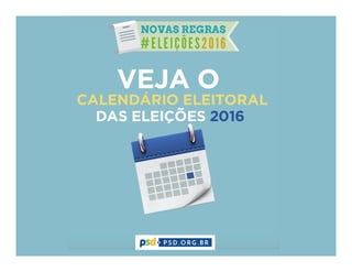 Calendário Eleitoral 2016