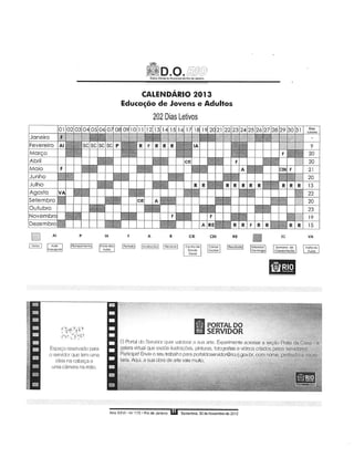 Calendário escolar 2013   pse - cap 3.3