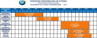 Calendário fpf