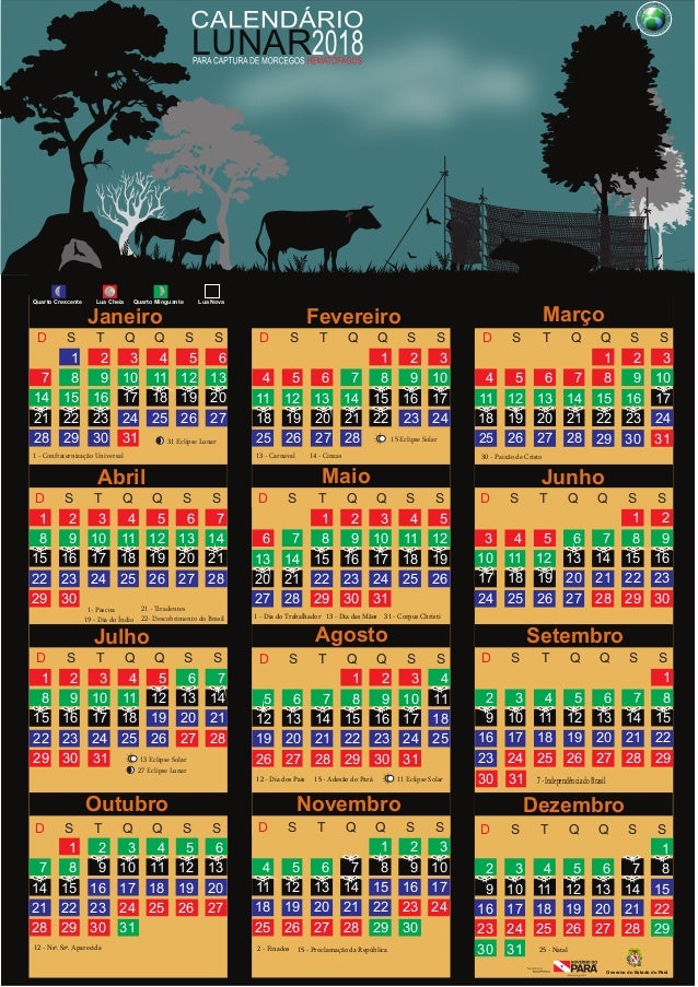 Calendario Lunar 2018 calendario lunar universal