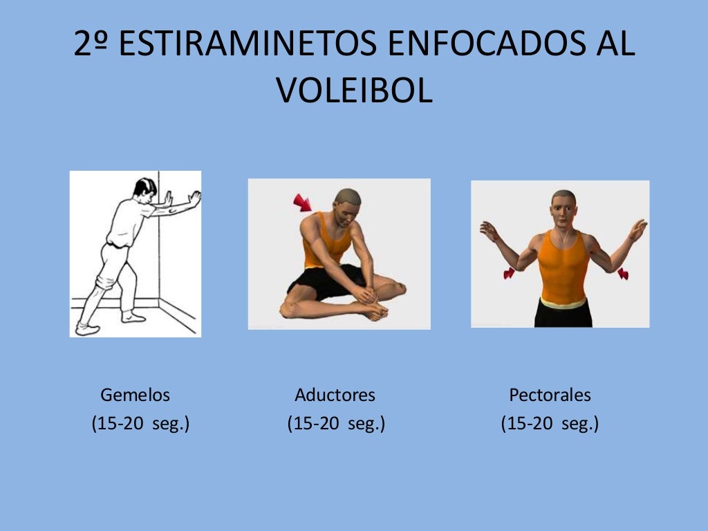 Calentamiento específico de voleibol