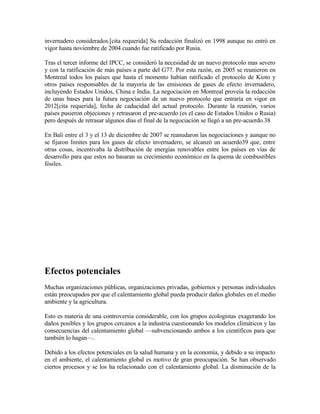 Calentamiento global