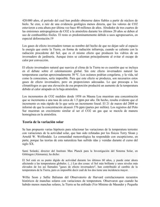 Calentamiento Global