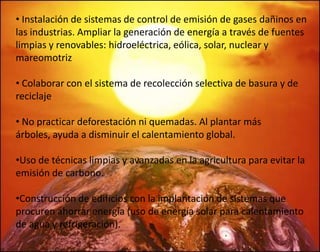 COMO EVITARLOReduciendo la contaminación de los vehículos utilizando catalizadores en los escapes