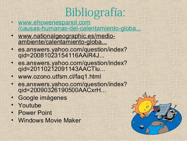 Calentamiento global causas pdf to excel
