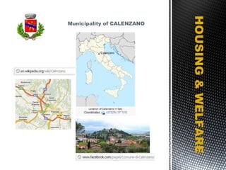 Municipality of CALENZANO HOUSING & WELFARE 