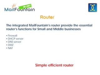 Internal Mail Router MailFountain email server | PDF