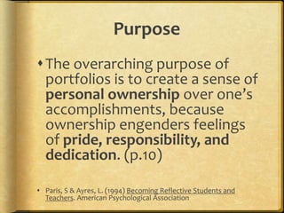 Balancing the 2 Faces of E-Portfolios