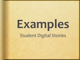 ProcessesSocial NetworkingConnect(“Friending”)Listen(Reading)Respond(Commenting)Share(linking/tagging)PortfolioCollectionSelectionReflectionDirection/GoalsPresentationFeedbackTechnology  ArchivingLinking/ThinkingDigital Storytelling  Collaborating  Publishing63