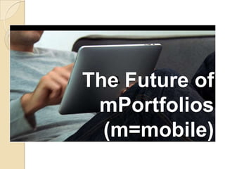 Institutional PortfoliosSocial networksWhat happens when a learner leaves or transfers?Academic focusInstitution’s server or online serviceBlogsLearners’Digital Archivesand presentation portfoliosGuidance portfoliosEmployment portfoliosInstitutional dataFaculty-generated evaluation dataClass portfoliosLimited Time Frame