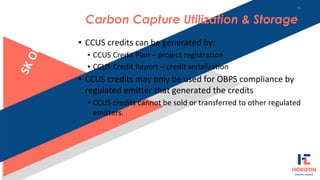 ▪ CCUS
▪ Implication of third-party carbon hubs on compliance
▪ Aggregate facilities
▪ Addition of flaring source – how wi...