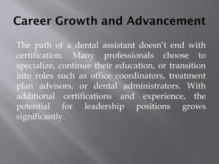 Calgary’s Dental Assistant Training Skills, Scope, and Career Growth.pptx