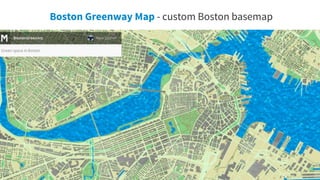 41
Boston Greenway Map - custom Boston basemap
 
