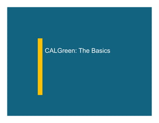 CALGreen: A Primer on California's Green Building Code | PDF