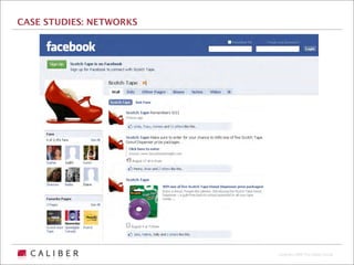 CASE STUDIES: NETWORKS




                         Copyright 2009 The Caliber Group
 