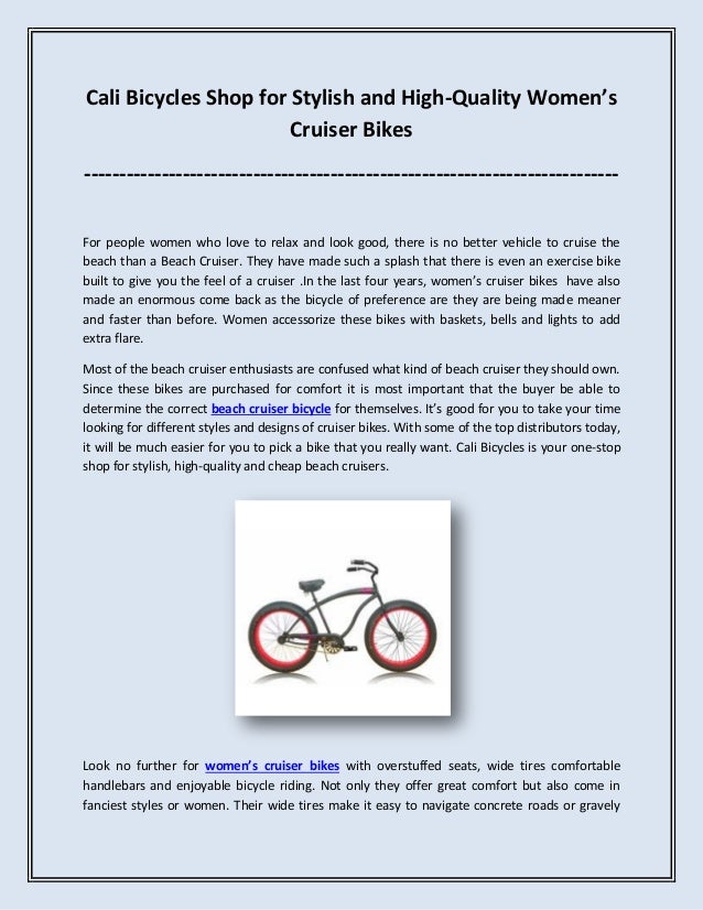 stylish cruiser bikes