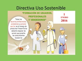 Directiva Uso Sostenible
1
ENERO
2016
 