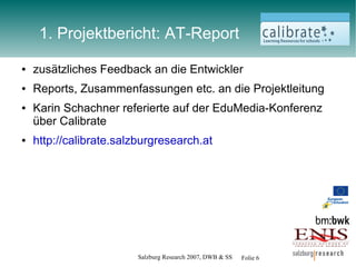 Calibrate Validation Austria - Meeting in Eisenstadt