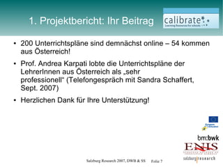 Calibrate Validation Austria - Meeting in Eisenstadt