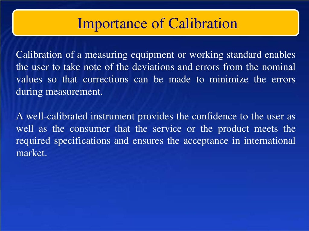 Calibration