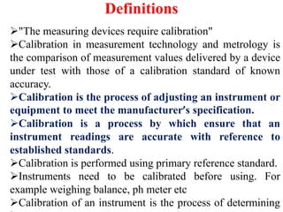 Calibration PPTX Calibration PPTX