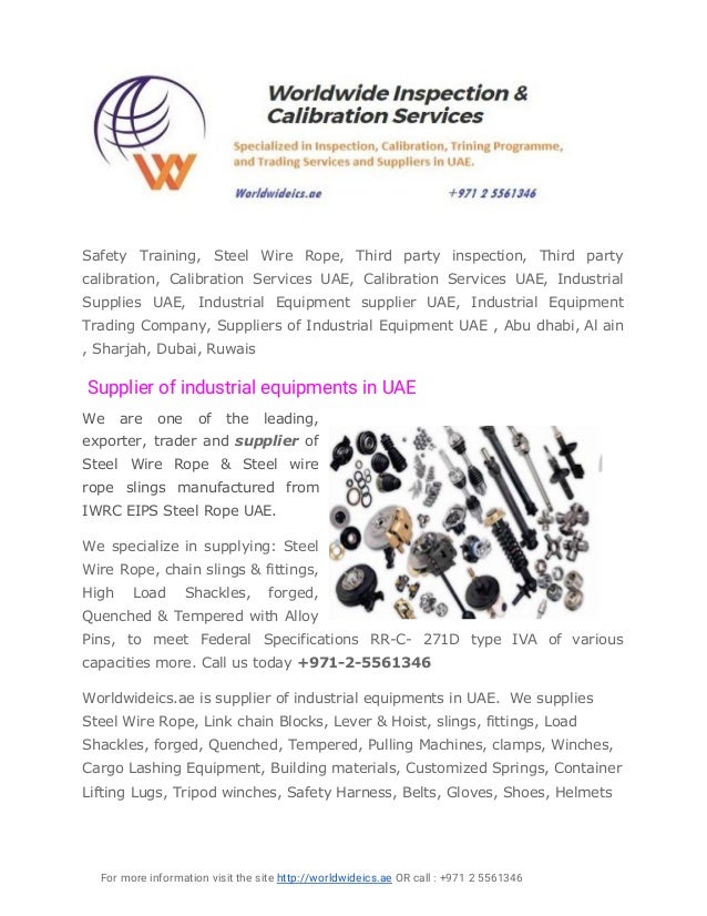 Calibration and inspection bodies in abu dhabi uae