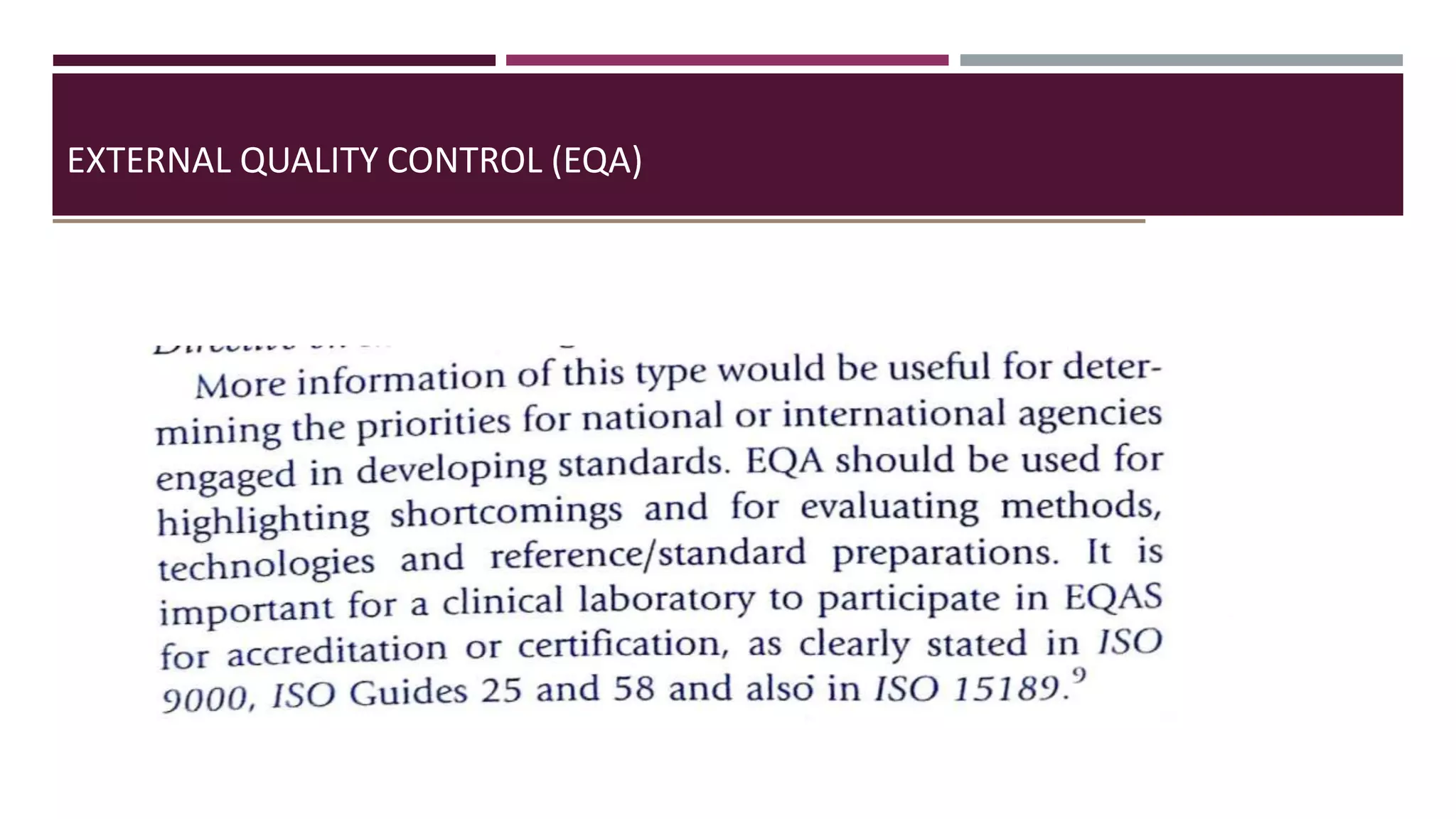 Eqa Fluids Check Calibration and Quality controls of automated hematology analyzer | PPTX