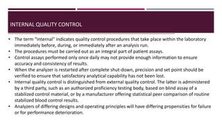 Calibration and Quality controls of automated hematology analyzer | PPTX