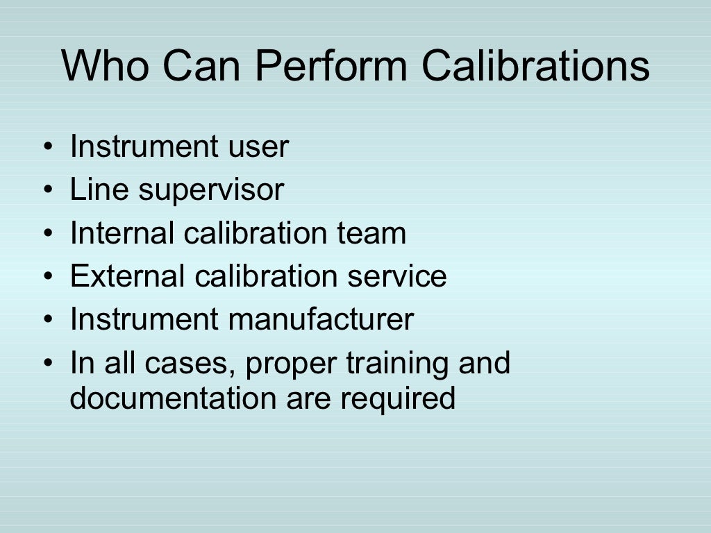 Calibration management system