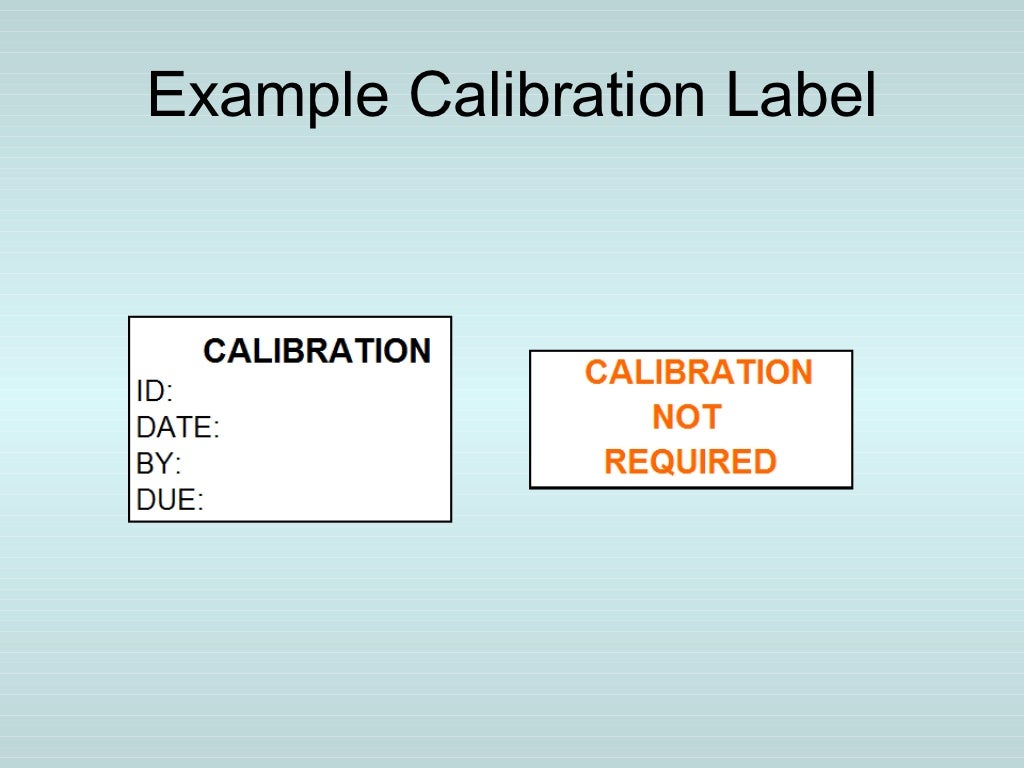 Calibration management system