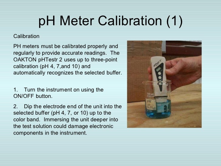 how to calibrate a ph meter