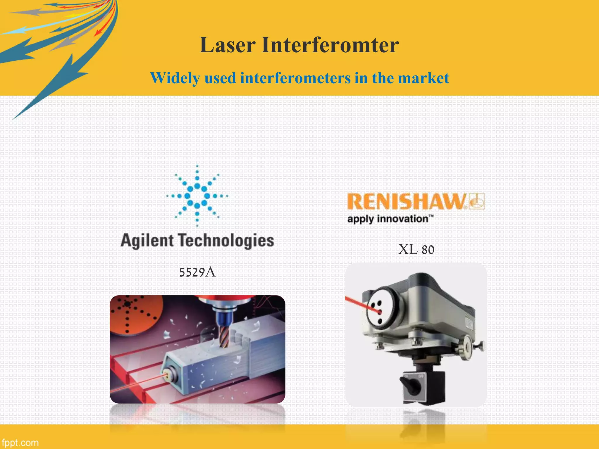Laser Interferomter
Widely used interferometers in the market
5529A
XL 80
 